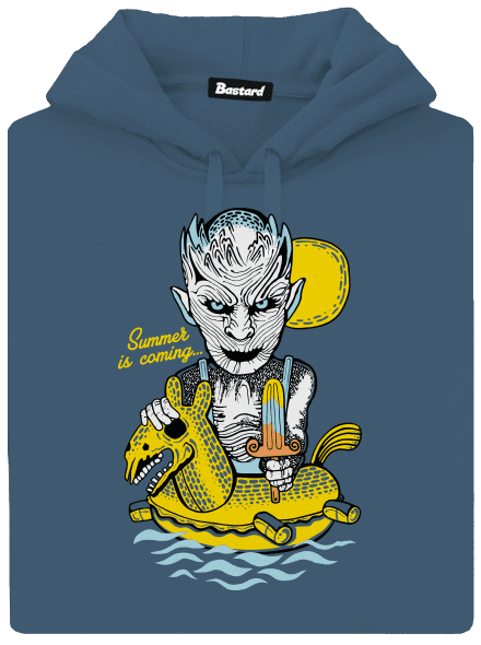 Summer is coming 2 dámská mikina klokanka Denim