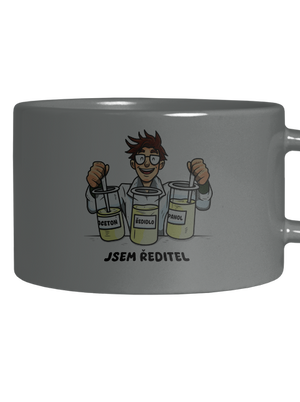 Jsem ředitel hrnek makronka Grey Macaron