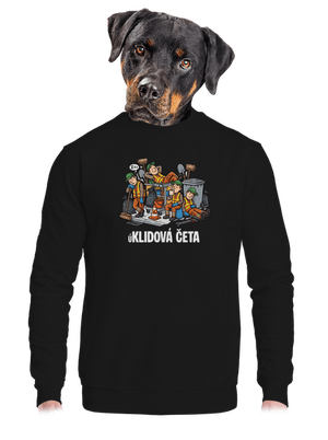 unisex mikina bez kapuce