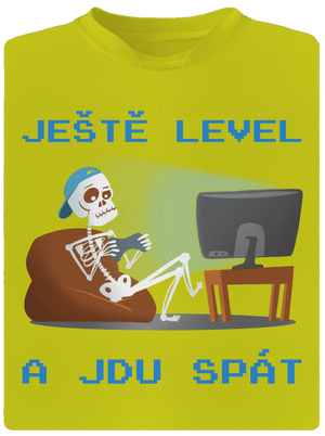 Ještě level pánské sportovní tričko Neon Yellow