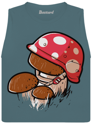 Hřib dámské tílko volné Heather Deep Teal