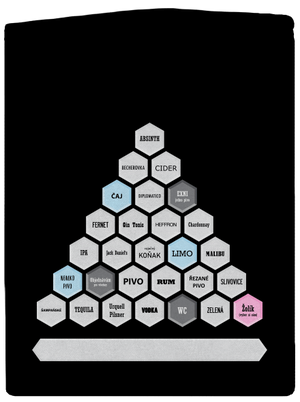 Textový alko kvíz a fix dámská mikina na zip Black