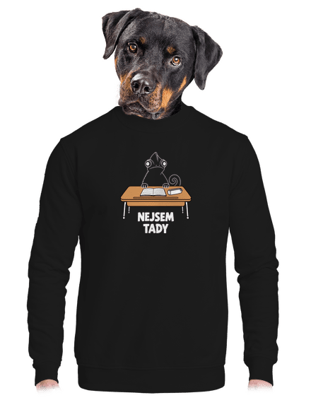 Nejsem tady unisex mikina bez kapuce Black