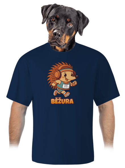 Běžura unisex tričko oversized Midnight Blue