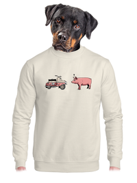 unisex mikina bez kapuce