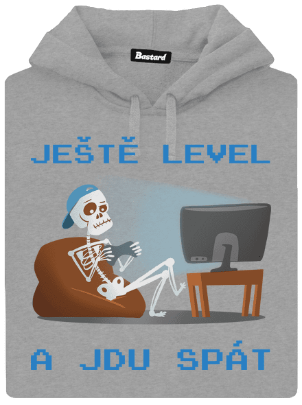 Ještě level pánská mikina klokanka Light Melange
