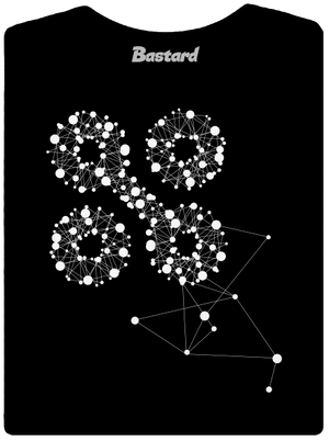 NYX Síť 15 let – bílý potisk dámské tričko s lemem Black