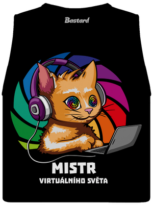 Mistr virtuálního světa dámské tílko volné Black