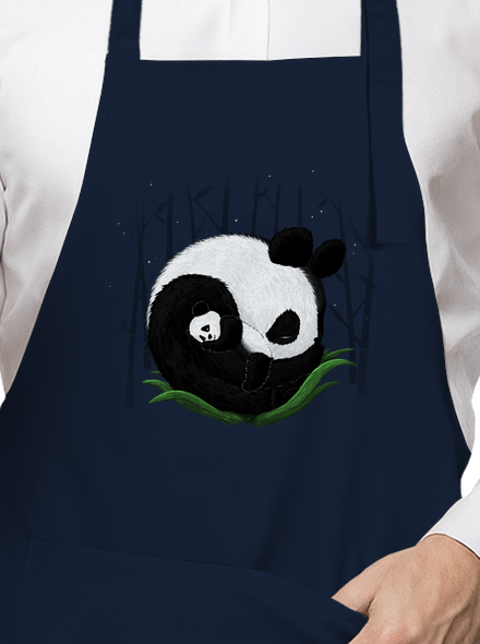 Dvě spící pandy zástěra Navy