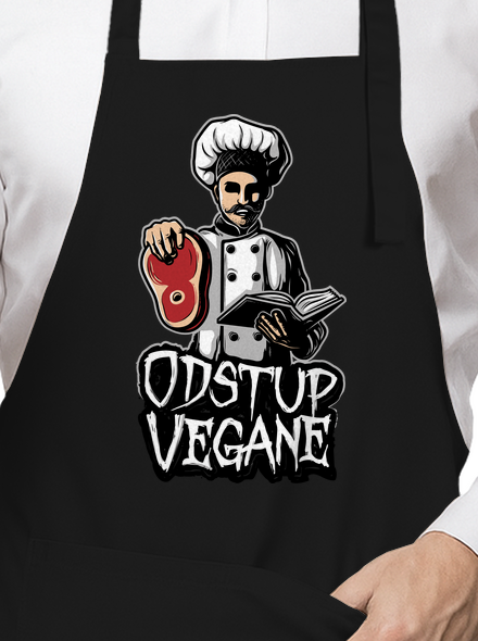 Odstup vegane zástěra Black