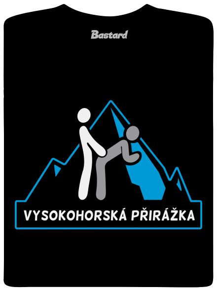 Vysokohorská přirážka pánské dlouhý rukáv Black