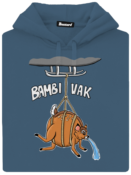 Bambi vak dámská mikina klokanka Denim