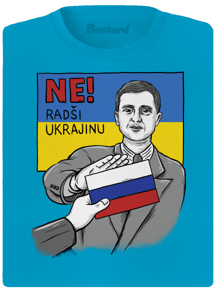 Ne! Radši Ukrajinu dámské sportovní tričko Blue Atol