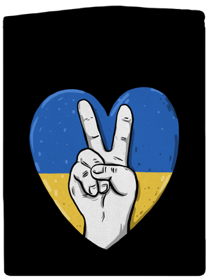 Ukrajina - Mír dámská mikina na zip Black