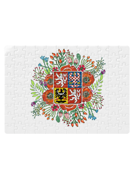 Moje rodná země Česká republika  puzzle White