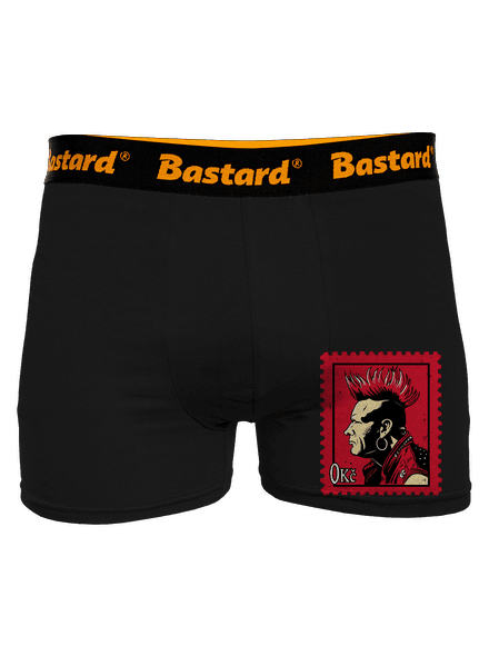 Známka punku boxerky Black