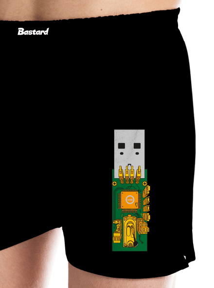 USB city pánské trenky Black