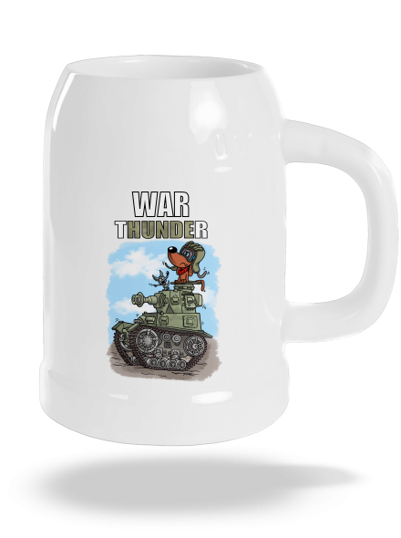 War Hunde půllitr White