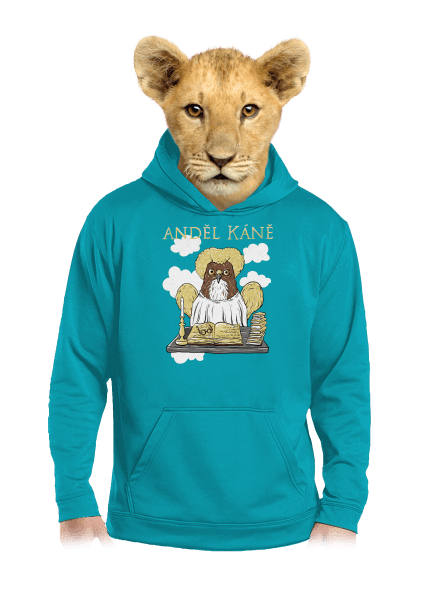 Anděl Káně dětská mikina klokanka Hawaiian Blue