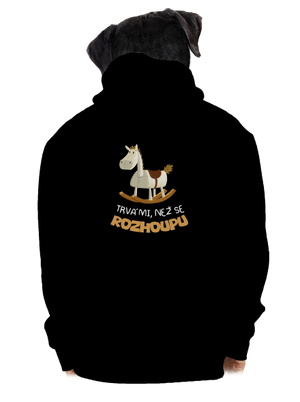 Než se rozhoupu pánská mikina na zip Black