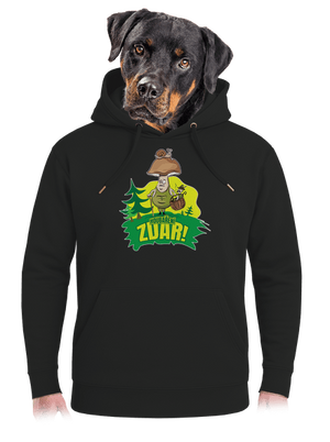 Houbaření zdar unisex mikina premium Dark Black