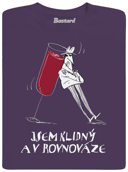Klidná rovnováha pánské tričko Urban Purple