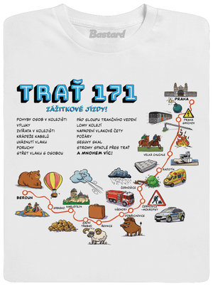 Trať 171 dětské tričko White