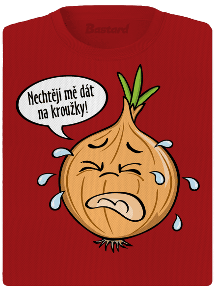 Cibule na kroužky dámské sportovní tričko Red Mal