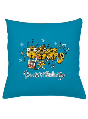 Rock 'n' rollničky polštář Blue Turquoise