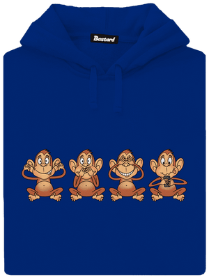 Opička s mobilem dámská mikina klokanka Royal Blue Mal