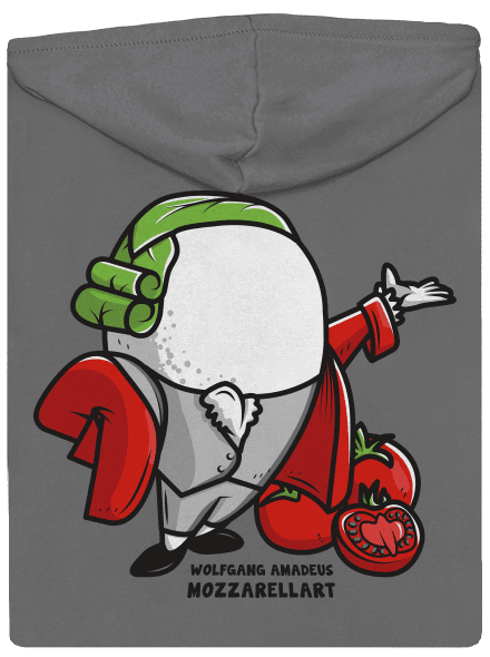 Mozzarelart dámská mikina na zip Steel Gray