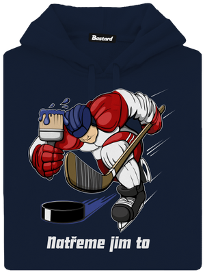 Natřeme jim to - Hokej pánská mikina klokanka Navy