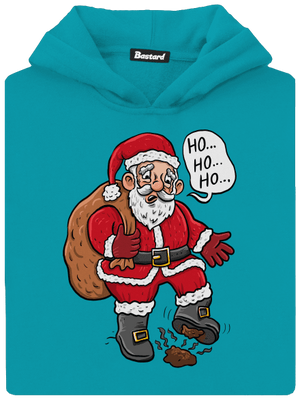 Ho ho ho  dětská mikina klokanka Hawaiian Blue