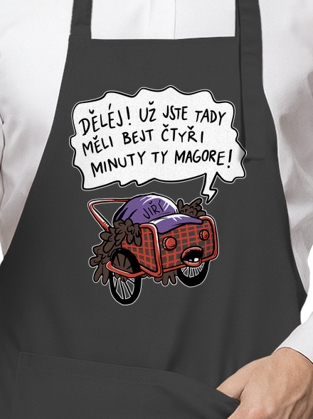 Jiří kára zástěra Dark Grey