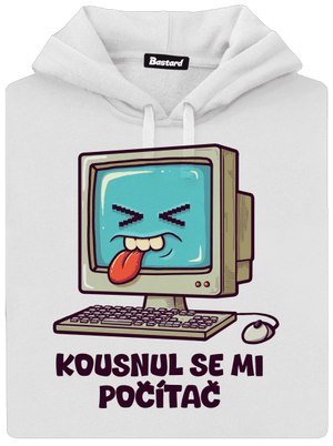 Kousnul se mi počítač dámská mikina klokanka White