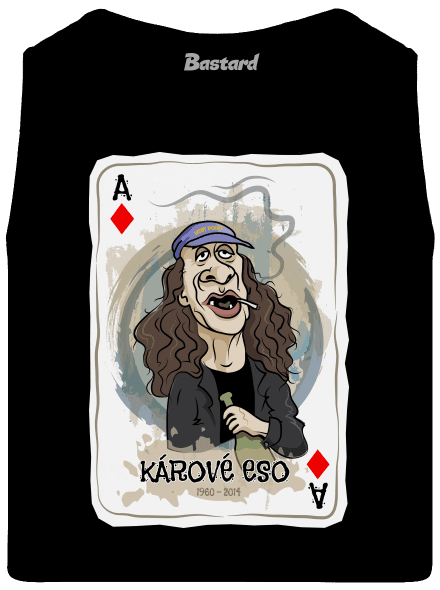 Kárové eso Jirky Káry pánské tílko Black