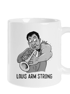 Louis Armstrong klasický hrnek White