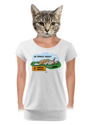 dámské tričko s lemem