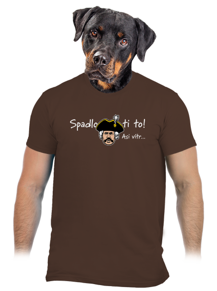 Spadlo ti to pánské tričko Brown