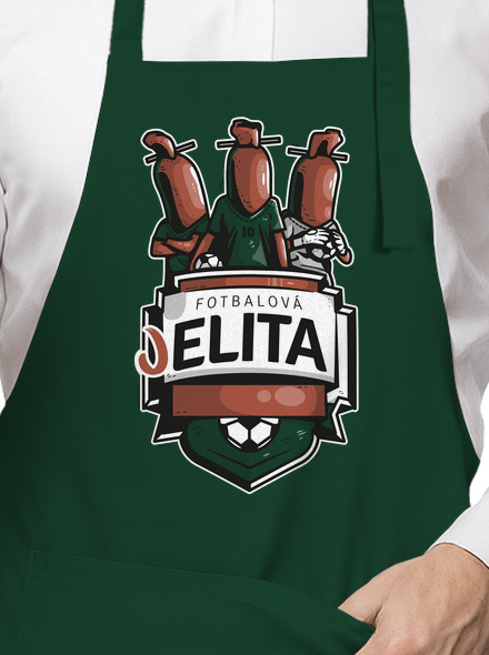 Fotbalová jelita zástěra Bottle Green