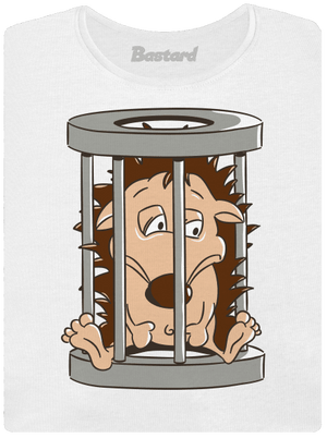 Ježeček v kleci dámské tričko s lemem White