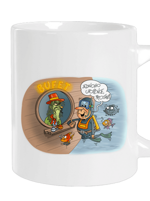 Jednoho utopence velký hrnek White