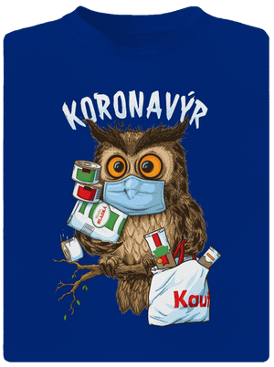Koronavýr pánské sportovní tričko Royal Blue Mal