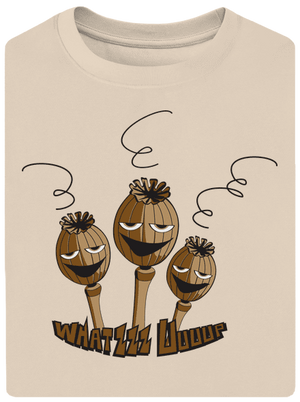 Makovice unisex tričko oversized Almond