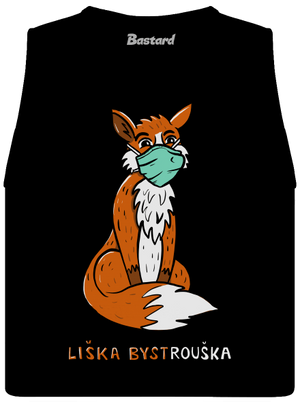 Liška Bystrouška dámské tílko volné Black