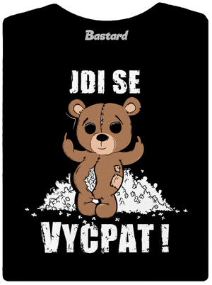 Jdi se vycpat dámské tričko s lemem Black