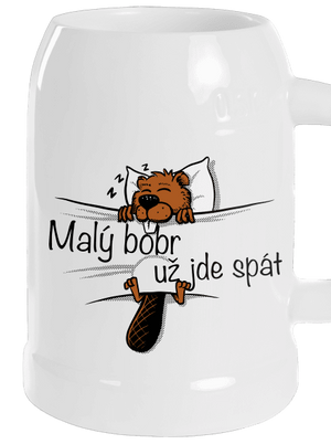 Malý bobr půllitr White