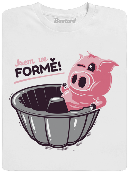 Ve formě pánské dlouhý rukáv White