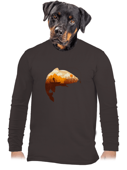 Kapitální úlovek pánské dlouhý rukáv Bear Brown