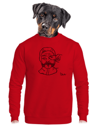 unisex mikina bez kapuce
